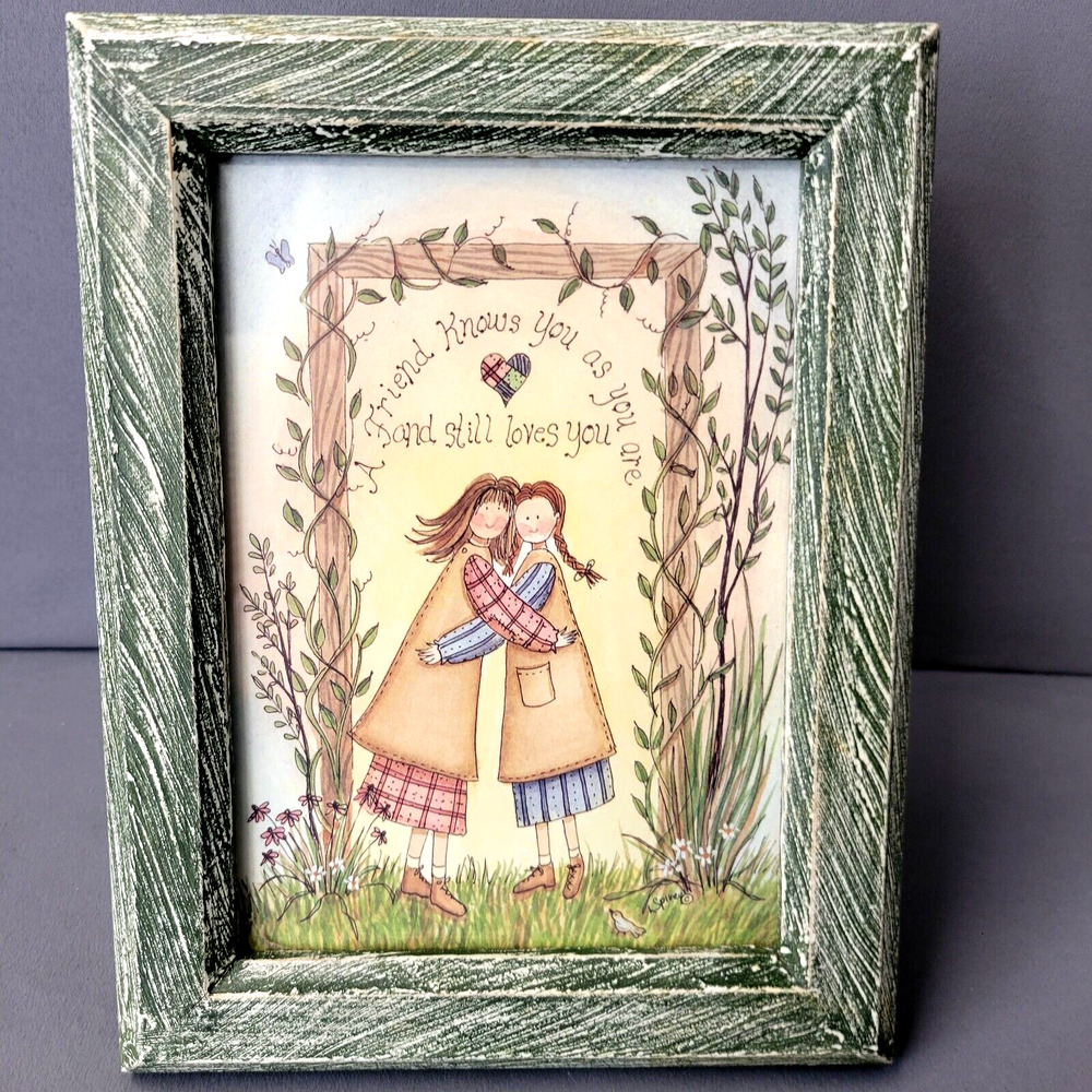 Farmhouse Friends Framed Art Linda Spivey 1996 A‎ Friend Knows You As You Are